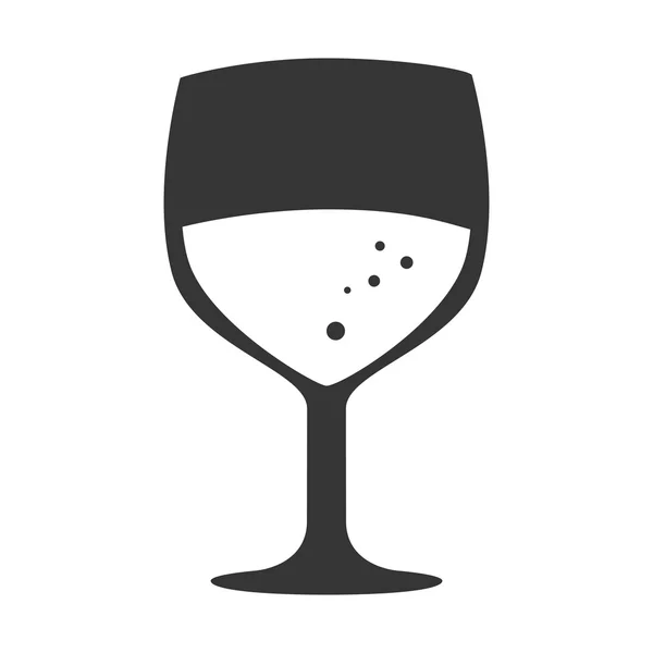 Tasse verre boisson conception isolée — Image vectorielle