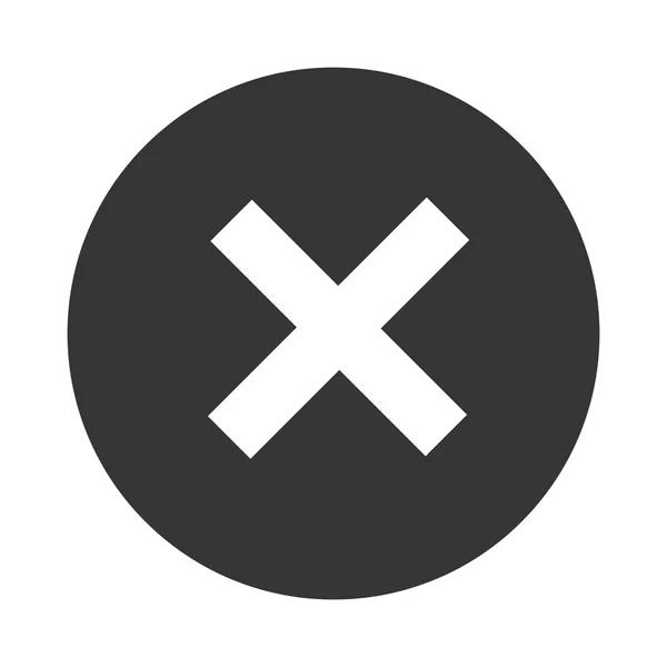 Symbool fout gesloten ontwerp — Stockvector