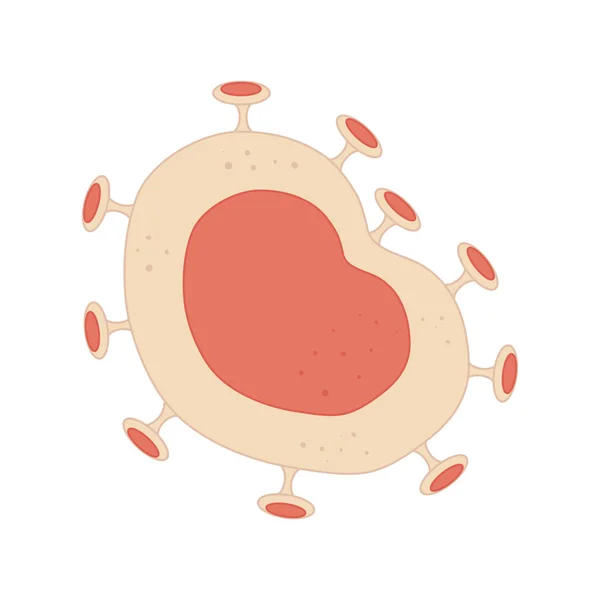 Diseño del germen del virus bacterium — Vector de stock