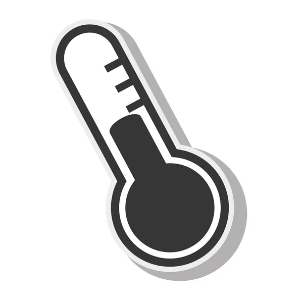 Thermometer celsius temperature design — Stock Vector