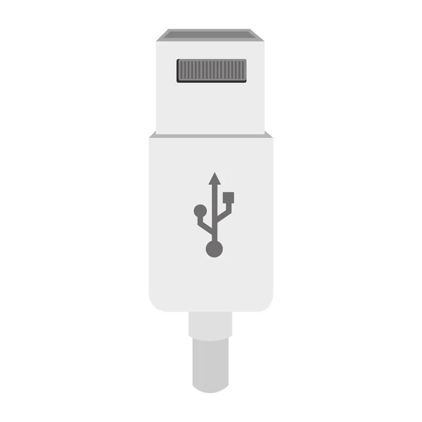 Usb conectado diseño de copia de seguridad — Archivo Imágenes Vectoriales