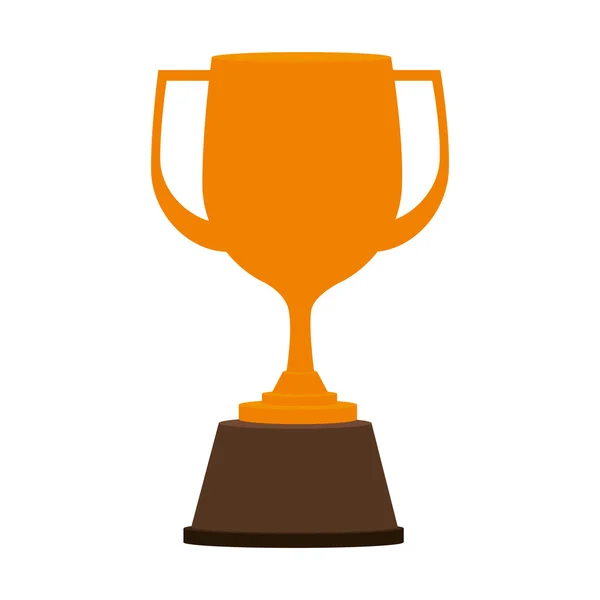 Trophy win competition game — Stock Vector