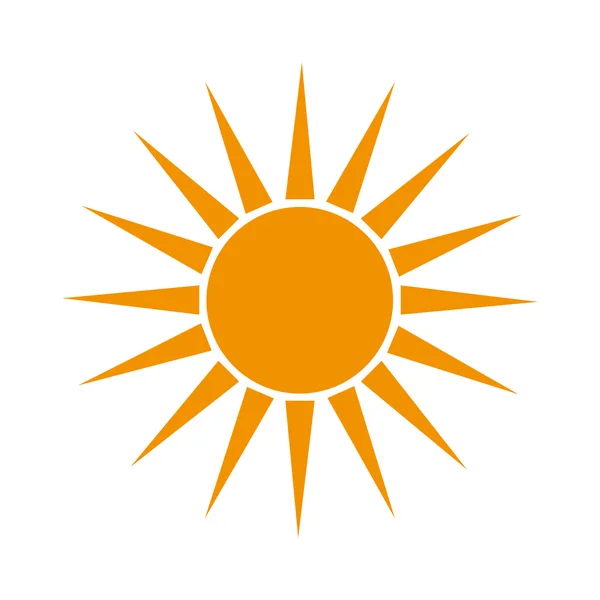 太陽夏の日当たりの良いデザイン — ストックベクタ