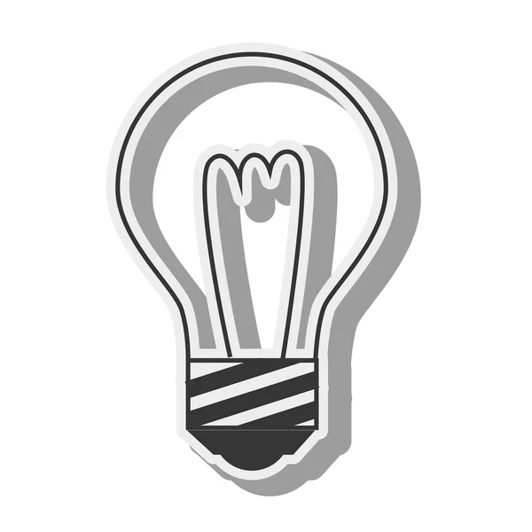 Bombilla idea de luz diseño creativo — Vector de stock