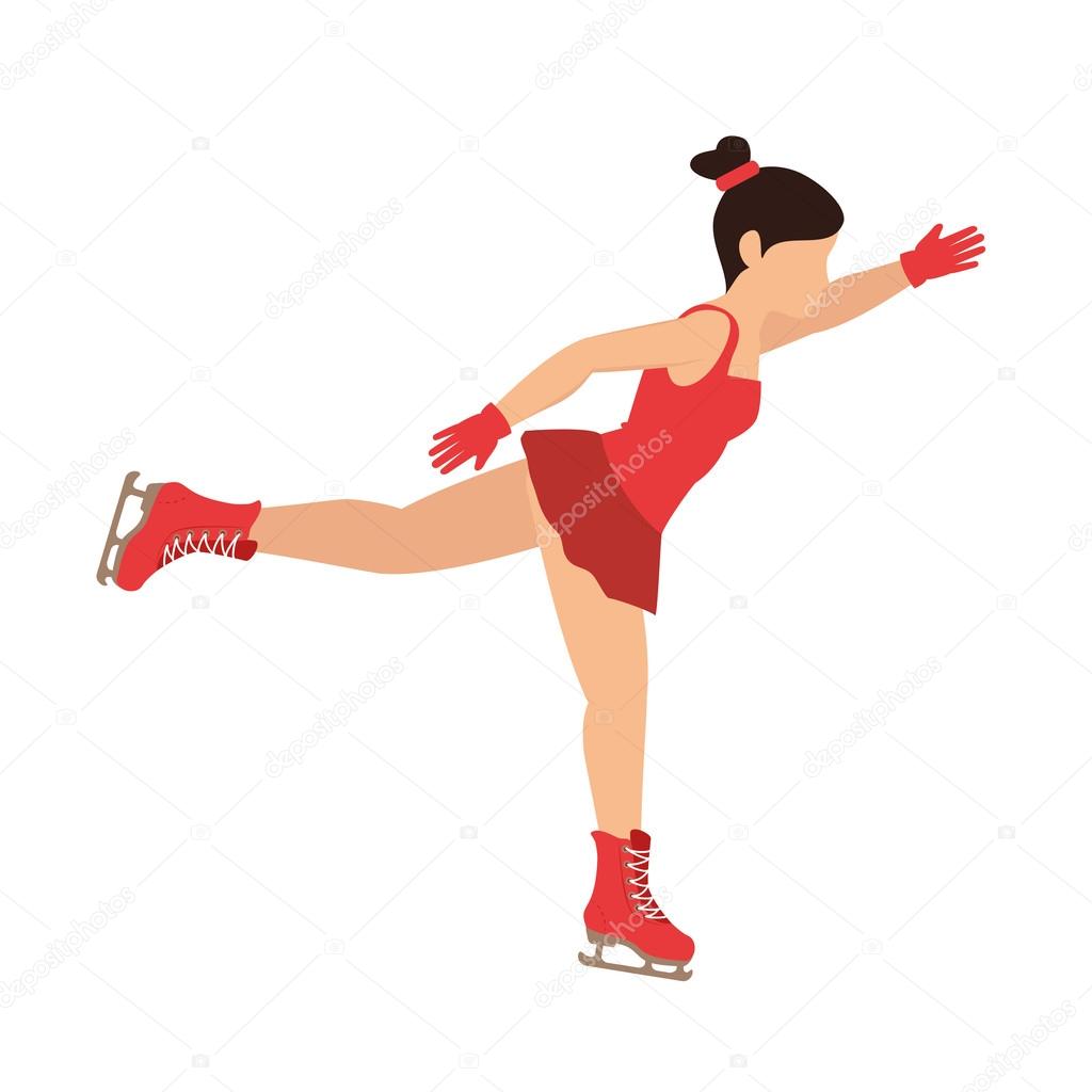 Ice skate girl Stock Vector Image by ©yupiramos 121866426