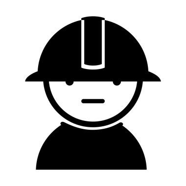 izole siluet çalışan işçi tasarım