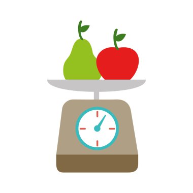 mutfak ölçek meyve izole