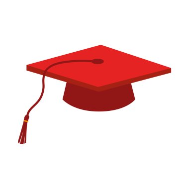 cap graduation education ceremony isolated clipart