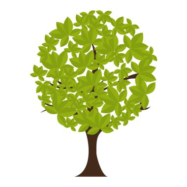 izole simgesi ağaç geri dönüşüm çevre