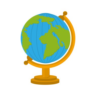 Dünya harita izole karikatür Okulu