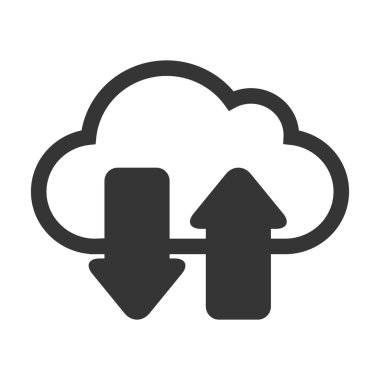 bulut okları siyah izole