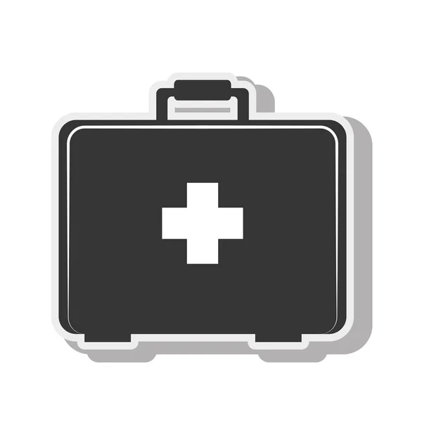 응급 처치 키트 의학 디자인 — 스톡 벡터