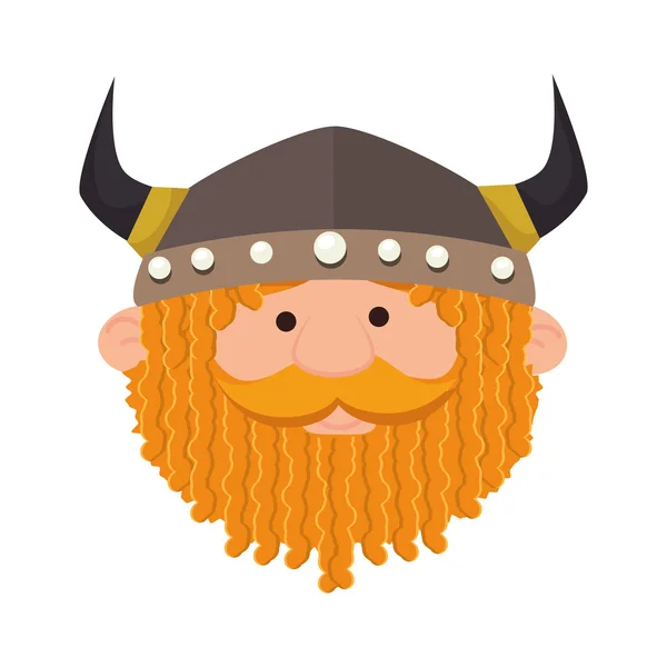 Viking man cartoon — Stock Vector