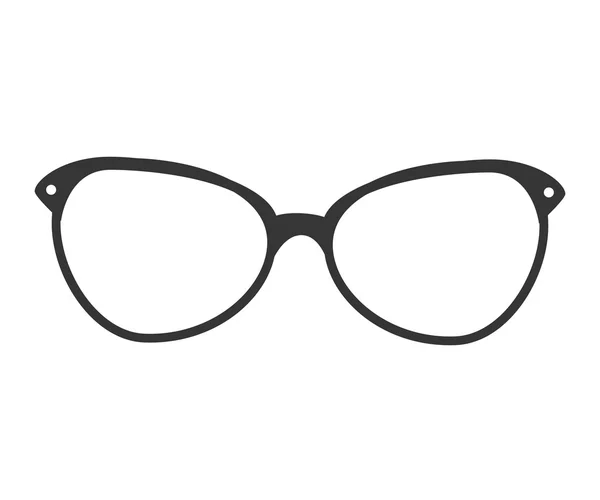 Brille Vintage Retro Hipster isoliert — Stockvektor