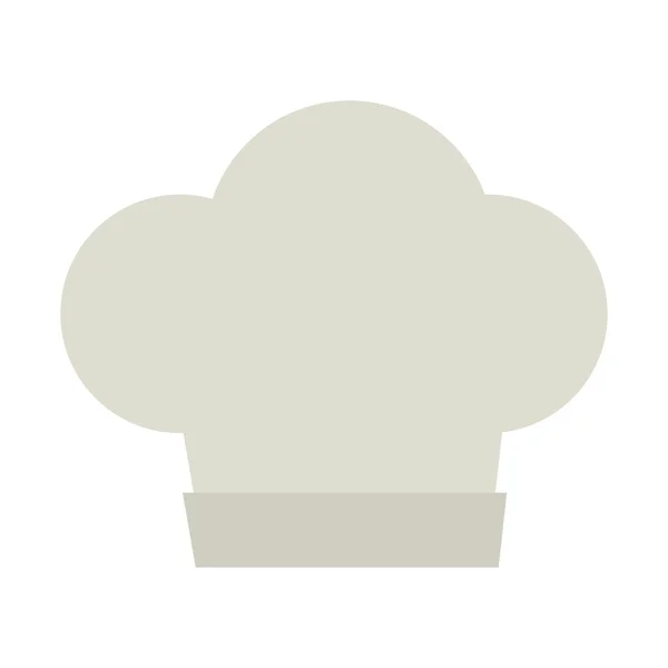 分離された帽子シェフ料理キッチン — ストックベクタ