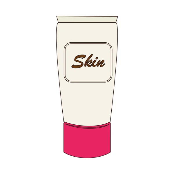 Piel crema cara aislada — Vector de stock