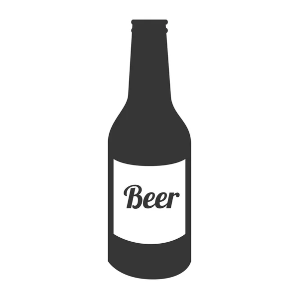 Ikon flaske øl drik væske isoleret – Stock-vektor
