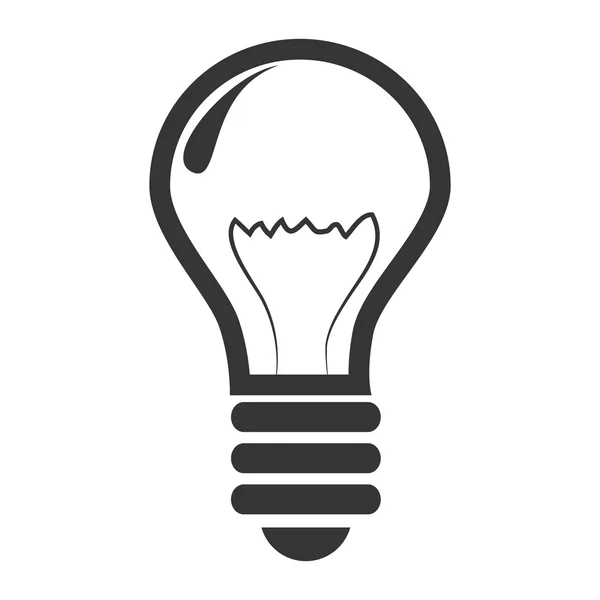 Icono bombilla idea luz creativa — Archivo Imágenes Vectoriales