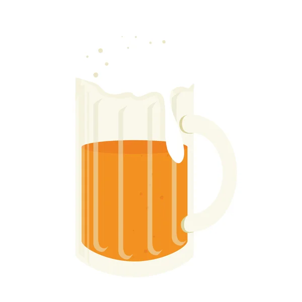 Icon beer drink liquid isolated — Stock Vector