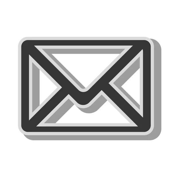 Email message carte isolé — Image vectorielle