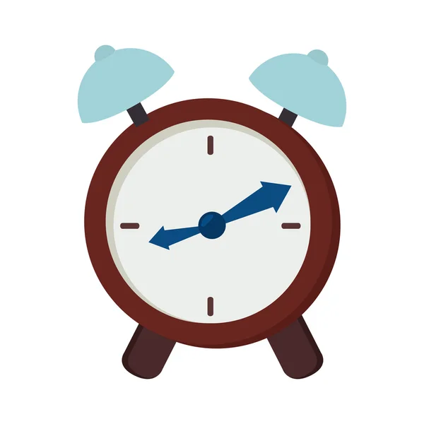 Horloge horloge alarme temps isolé — Image vectorielle
