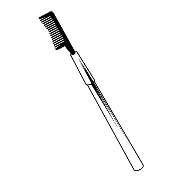 Trucco strumento pennello isolato — Vettoriale Stock