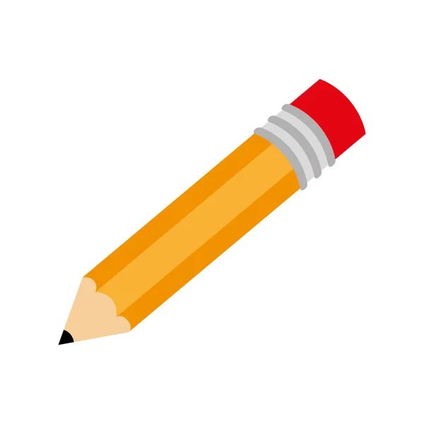 Kalem yazmak çizmek izole okul — Stok Vektör
