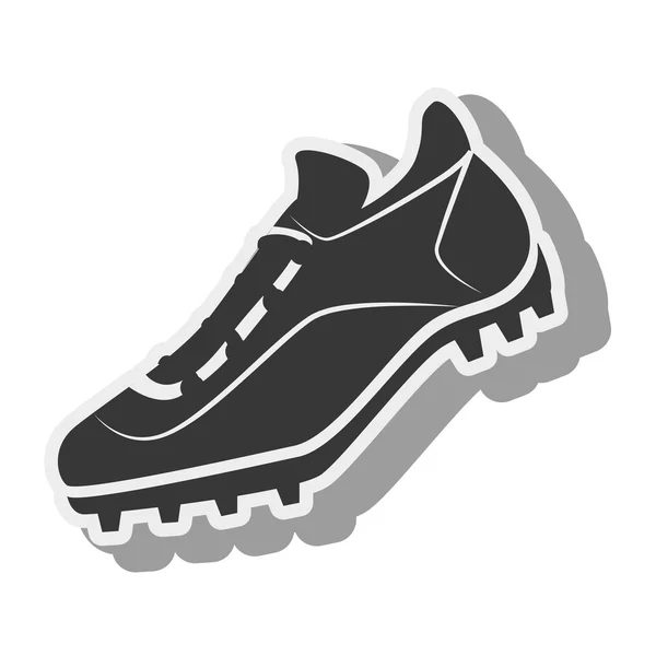 Tenis silueta zapatos béisbol aislado — Archivo Imágenes Vectoriales