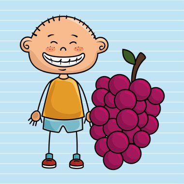 Çocuk meyve çizgi film gıda