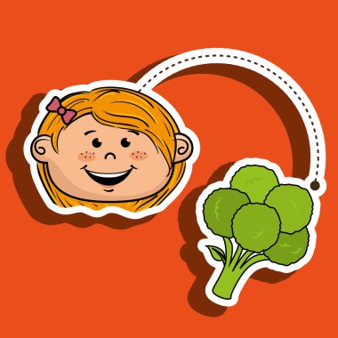 Kız sebze gıda Sağlık