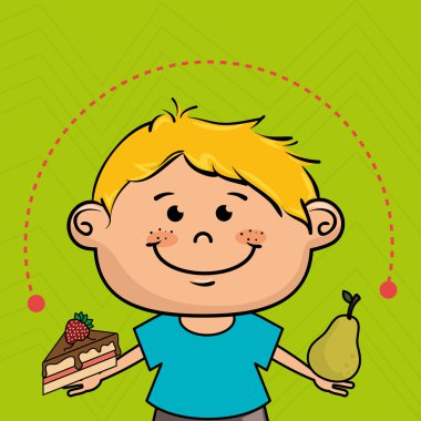 Çocuk meyve pasta tatlı