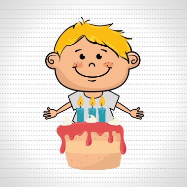 Oğlum pasta tatlı mumlar