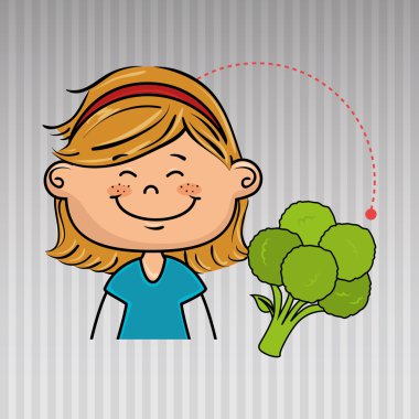 Kız sebze gıda Sağlık