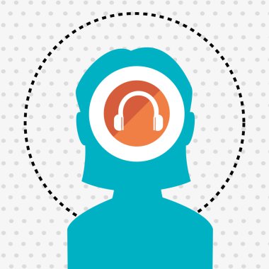 siluet Kapak kulakları simgesi