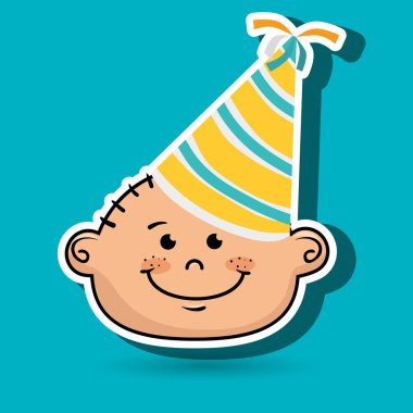 çocuk parti şapka çizgi film