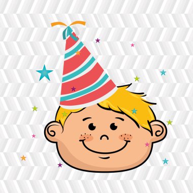 çocuk parti şapka çizgi film