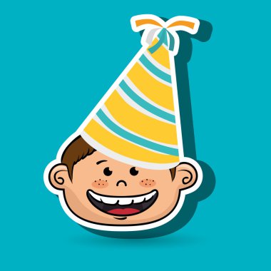 çocuk parti şapka çizgi film