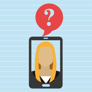 Smartphone kadın soru