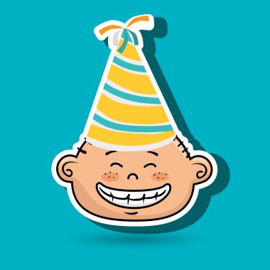 çocuk parti şapka çizgi film