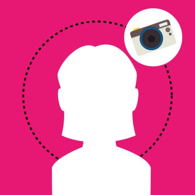 siluet kamera fotoğraf simgesi