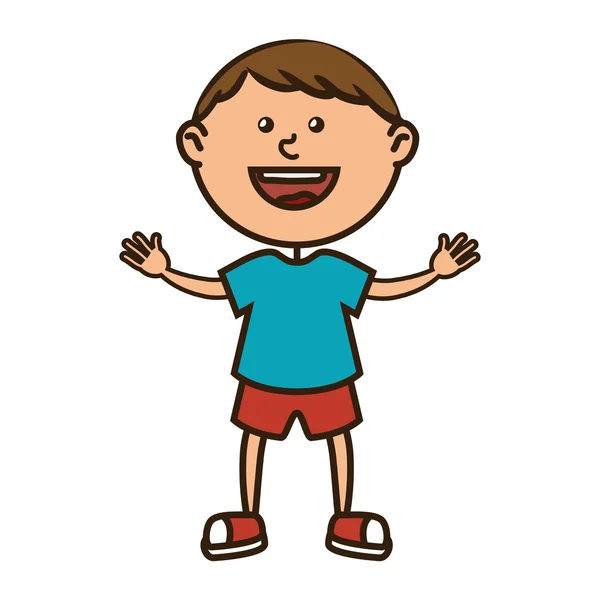 Niño niño de dibujos animados — Vector de stock