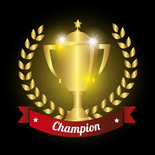 Trophy zwycięzca mistrzostw — Wektor stockowy