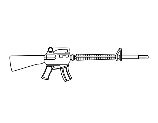 Submachine gun vapen — Stock vektor