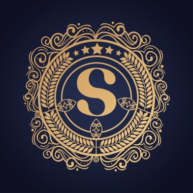 Altın Çerçeve Stili izole simgesi