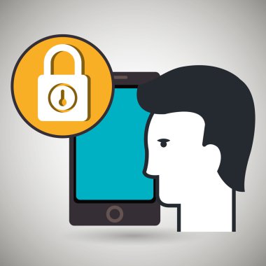 akıllı telefon app siluet