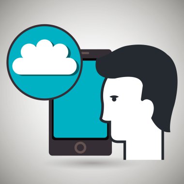 akıllı telefon app siluet