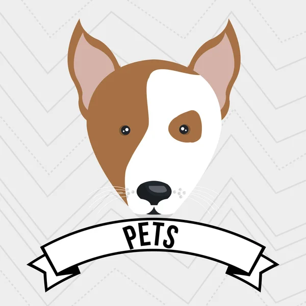 Ícone mascote animal de estimação cão — Vetor de Stock
