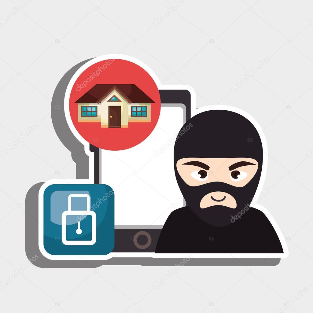 hacker criminal information icon