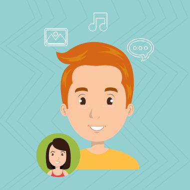 adam konuşma balonu