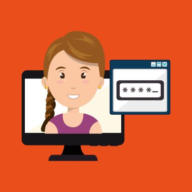 kadın pc virüs çizmek